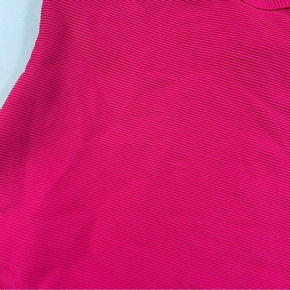 J Crew Ribbed One Strap Modern One Piece Swimsuit Wild Hibiscus - Picture 3 of 5